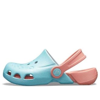 Crocs (GS) Electro Back Strap Round Toe Clogs „Blau Pink“ 10400-4JF