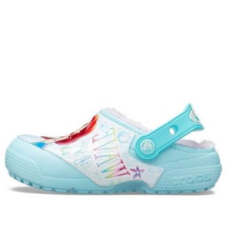 Crocs (GS) Fun Lab Disney Arielle, die Meerjungfrau Clogs „Himmelblau Weiß“ 206281-4O9