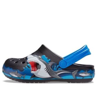 Crocs (GS) Fun Lab Shark Lights Clogs „Schwarz Grau Blau“ 207070-001