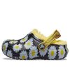 Crocs (GS) Gefütterte Vacay Vibes Clogs „Black Daisy“ 207318-0ZI