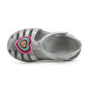 Crocs (GS) Isabella Glitter Flache Sandalen „Grau Silber“ 205038-040