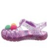 Crocs (GS) Isabella Glitter Flache Sandalen „Lila Pink“ 205038-518