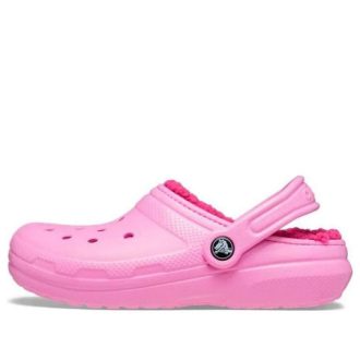Crocs (GS) Klassische gefütterte Clogs „Taffy Pink“ 207010-6SW