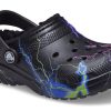 Crocs (GS) Klassischer Clog mit Flaumfutter „Black Lightning“ 207322-0C4