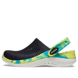 Crocs (GS) LiteRide 360  Marbled Clogs „Schwarz Grün Aqua“ 207668-0C4