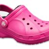 Crocs (GS) Ralen gefütterte Clogs „Candy Pink Black“ 16245-6X1