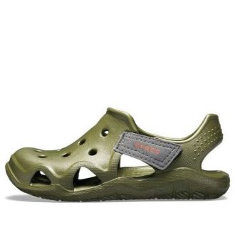 Crocs (GS) Swiftwater Wave Schuhe „Olivgrün“ 204021-309