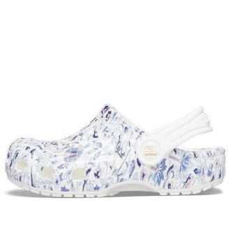 Crocs (GS) x Liberty London Classic Clogs „Weiß Blau“ 206514-100