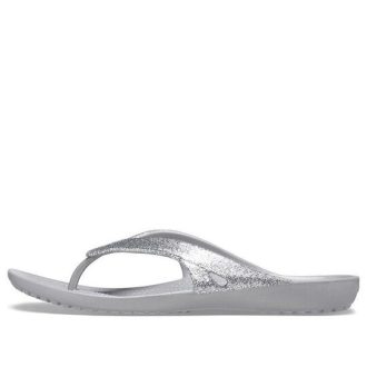 Crocs Kadee II Minimalistic Cozy Sports Hausschuhe Unisex Silber 207314-040