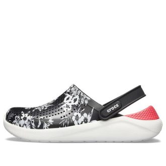 Crocs Lite Ride Hyper Floral Clogs „Schwarz Weiß Rot“ 205848-97J
