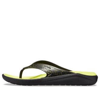 Crocs LiteRide Flip Flops „Schwarz Gelb“ 205940-060
