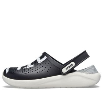 Crocs LiteRide Logo Clogs „Schwarz Weiß“ 205554-066