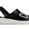Crocs LiteRide LOGO Crocs Hollow Out Unisex Schwarze Sandalen „Schwarz Weiß“ 205893-066