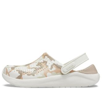 Crocs LiteRide Schuh Sandalen mit Camouflage-Druck Beige 206491-1CN