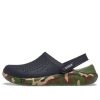 Crocs LiteRide Schuhdruck Klassische Sandalen Unisex Schwarz 206491-0C4