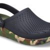 Crocs LiteRide Schuhdruck Klassische Sandalen Unisex Schwarz 206491-0C4