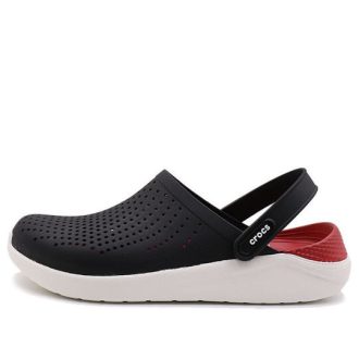 Crocs LiteRide Schwarze Sandalen „Schwarz Weiß“ 204592-066