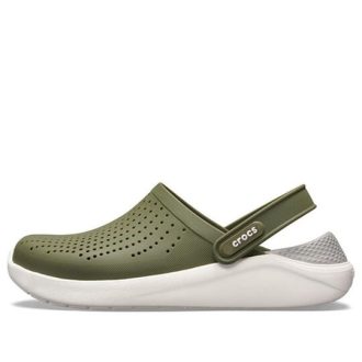 Crocs LiteRide Strandschuhe Armeegrün 204592-37P