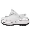 Crocs Mega Crush Clogs „Weiß Silber“ 209357-100