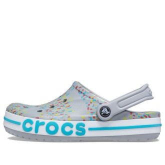 Crocs Printing Beach Unisex Grau Blau Sandalen „Grey Blue“ 206232-0ES