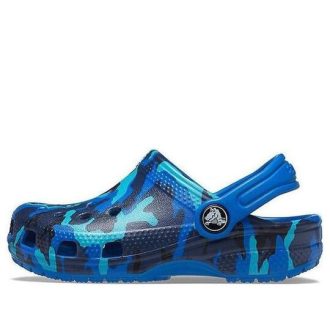 Crocs (PS) Camouflage Printing Beach Blaue Sandalen 205813-4JL