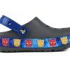 Crocs (PS) CFL Transformers Bnd Lt Slate Graffiti Outdoor Casual Graue Sandalen 205501-0DA
