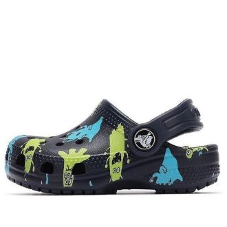 Crocs (PS) Classic Clog Leichte, gemütliche Sport-Sandalen in Blau 206833-410
