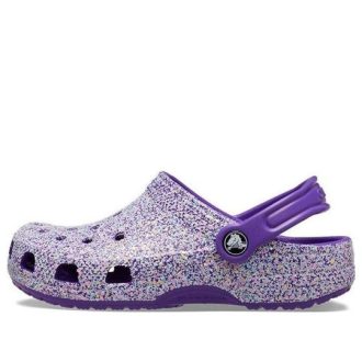 Crocs (PS) Classic Glitter Clog „Lila“ 206993-573