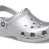 Crocs (PS) Classic Metallic Clog „Silber Metallic“ 209196-0P1