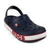 Crocs (PS) Corcband Bold Logo Minimalistic Casual Blau Rot Sandalen „Blau Rot“ 206022-4CC