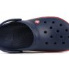 Crocs (PS) Corcband Bold Logo Minimalistic Casual Blau Rot Sandalen „Blau Rot“ 206022-4CC