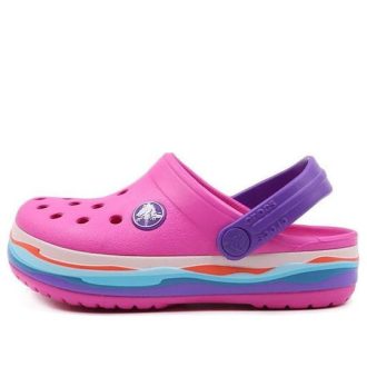 Crocs (PS) Crocband Wavy Band Small Crocs Casual Pink Purple Sandalen „Pink Purple“ 205697-6L0