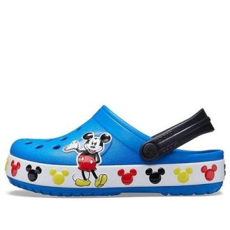 Crocs (PS) Disney Mickey Outdoor Flacher Absatz Sport Blau Sandalen 206307-4JL