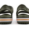 Crocs (PS) Flache, lässige Sandalen in Armeegrün, 14854-309