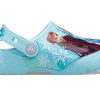 Crocs (PS) Frozen Printing Outdoor Flache Ferse Sport Blau Sandalen 207078-4O9