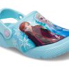 Crocs (PS) Frozen Printing Outdoor Flache Ferse Sport Blau Sandalen 207078-4O9