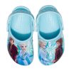 Crocs (PS) Frozen Printing Outdoor Flache Ferse Sport Blau Sandalen 207078-4O9