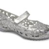 Crocs (PS) Isabella Flower Flat „Silber“ 205461-040