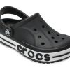 Crocs (PS) Kleine Crocs Outdoor Flacher Absatz Strandsport Schwarz Weiß Sandalen „Black White“ 205100-001