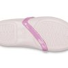Crocs (PS) Lina Charm Flat Flowers Blassrosa Sandalen 205529-6PI