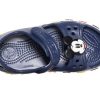 Crocs (PS) Lustige Mickey-Klettverschluss-Outdoor-Sandalen mit offener Zehenpartie und flachem Absatz, tiefblau, 206171-410