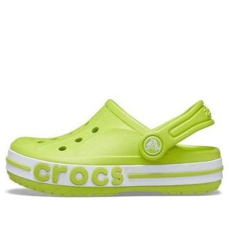 Crocs (PS) Outdoor Flache Ferse Strand Sport Grüne Sandalen 205100-3TX