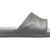 Crocs Reviva Cozy rutschfeste flache Sport-Hausschuhe Unisex Grau 205546-0DV