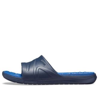 Crocs Reviva Flache Sandalen Blau 205546-4HI