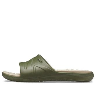 Crocs Reviva Slides „Olivgrün“ 205546-3TQ