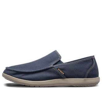 Crocs Santa Cruz Rutschfester, atmungsaktiver Athleisure-Freizeitsportschuh, Tiefblau, 202972-4BM