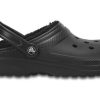 Crocs Stay Warm Verschleißfeste, gemütliche Sport-Sandalen, Unisex, Schwarz, 204563-060