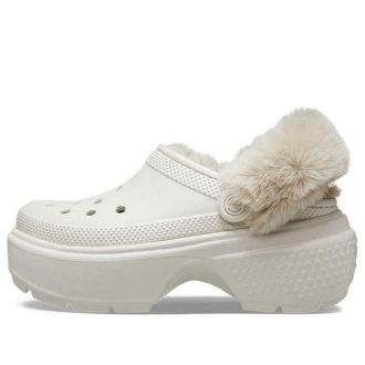 Crocs Stomp gefütterte Clogs „Weiß“ 208546-160