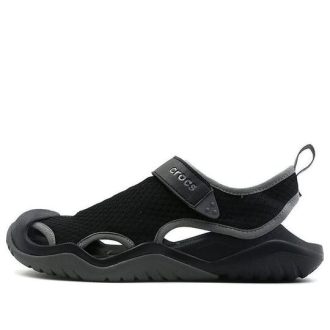 Crocs Swiftwater Sandalen „Schwarz Dunkelgrau“ 205289-001