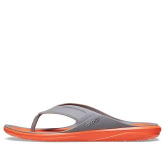 Crocs Swiftwater Wave Flip Flops „Orange Grau“ 206242-0EK